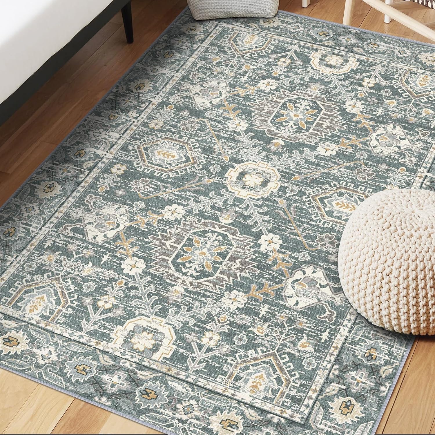 Area Rug, 5x7 Soft Boho